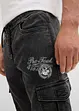 Strečové cargo džíny bez zapínání, Regular Fit, Tapered, bonprix