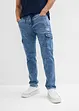Cargo džíny bez zapínání, Regular Fit, Tapered, bonprix