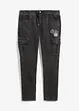 Strečové cargo džíny bez zapínání, Regular Fit, Tapered, bonprix