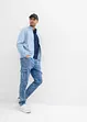 Cargo džíny bez zapínání, Regular Fit, Tapered, bonprix