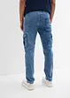 Cargo džíny bez zapínání, Regular Fit, Tapered, bonprix