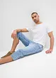 3/4 strečové džíny Regular Fit, Straight, bonprix