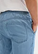 Lehké džíny bez zapínání a se lnem, Regular Fit, Straight, bonprix