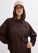 Oversize košilové šaty z viskózové směsi, bonprix
