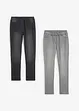 Jeggings Mid Waist (2 ks v balení), bonprix