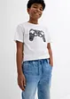 Chlapecké dlouhé bermudy bez zapínání, Slim Fit, bonprix