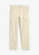 Strečové kalhoty Slim Fit s cargo kapsami, Straight, bonprix