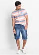 Cargo džínové bermudy, Regular Fit, bonprix