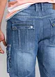 Cargo džínové bermudy, Regular Fit, bonprix