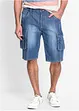 Cargo džínové bermudy, Regular Fit, bonprix