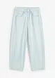 Balónové džíny Mid Waist, Super Soft, zkrácené, bonprix