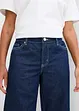 Džínové bermudy Mid Waist, Low Stretch, bonprix