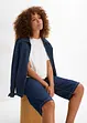 Džínové bermudy Mid Waist, Low Stretch, bonprix