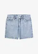 Džínové bermudy Mid Waist, Low Stretch, bonprix