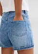 Džínové šortky High Waist, nízký podíl streče, bonprix