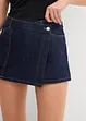 Džínová kalhotová sukně, Mid Waist, bonprix