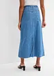 Džínová midi sukně, Mid Waist, Super Soft, bonprix