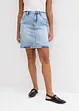 Džínová sukně Mid Waist, Low Stretch, bonprix