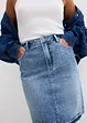 Džínová sukně Mid Waist, Low Stretch, bonprix