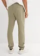 Mušelínové kalhoty bez zapínání, Regular Fit, Tapered, bonprix