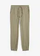 Mušelínové kalhoty bez zapínání, Regular Fit, Tapered, bonprix