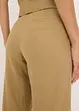 Kalhoty se lnem a sklady u pasu, High Waist, bonprix