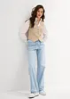 Džíny Wide Leg, Mid Waist, s opaskem, bonprix
