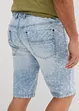Lehké strečové džínové bermudy bez zapínání, Slim Fit, bonprix