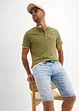 Lehké strečové džínové bermudy bez zapínání, Slim Fit, bonprix