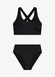 Žebrované bikiny s podprsenkovým topem (2dílná souprava), bonprix