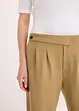 Žerzejové kalhoty se sklady v pase, bonprix