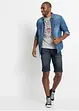 Strečové džínové bermudy, Slim Fit, bonprix
