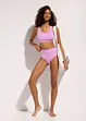 Žebrované bikiny s podprsenkovým topem (2dílná souprava), bonprix
