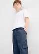 3/4 kalhoty z čisté bavlny, Loose Fit, bonprix