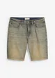 Strečové džínové bermudy Dirty Washed, Regular Fit, bonprix