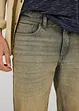 Strečové džínové bermudy Dirty Washed, Regular Fit, bonprix
