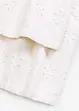 Culotte kalhoty z materiálu s dírkovanou výšivkou, bonprix