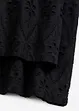Culotte kalhoty z materiálu s dírkovanou výšivkou, bonprix
