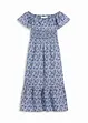 Boho midi šaty s výstřihem Carmen, z lehké bavlny, bonprix