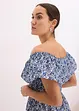Boho midi šaty s výstřihem Carmen, z lehké bavlny, bonprix