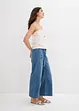 Zkrácené džíny Wide Leg, High Waist, pohodlný pas, bonprix