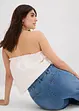 Zkrácené džíny Wide Leg, High Waist, pohodlný pas, bonprix