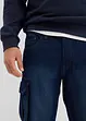 Dlouhé džínové cargo bermudy, Relaxed Fit, bonprix