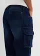 Dlouhé džínové cargo bermudy, Relaxed Fit, bonprix