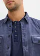 Tričko Henley, krátký rukáv, z čisté bavlny, bonprix