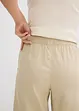 Bermudy ze směsi lnu a viskózy, High Waist, bonprix