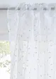 Záclona s lesklým potiskem a recyklovaným polyesterem (1 ks), bonprix