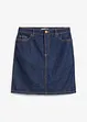 Džínová sukně Mid Waist, Low Stretch, bonprix