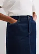 Džínová sukně Mid Waist, Low Stretch, bonprix