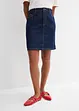 Džínová sukně Mid Waist, Low Stretch, bonprix